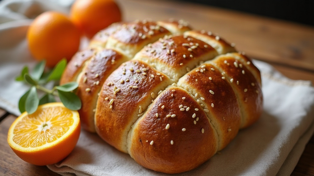 Spring Sourdough Hot Cross Buns with Orange & Cardamom